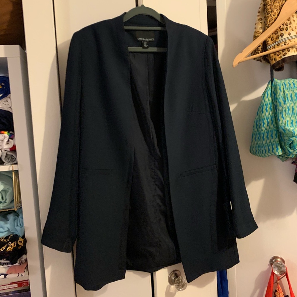 Cynthia rowley women’s blazer navy small medium